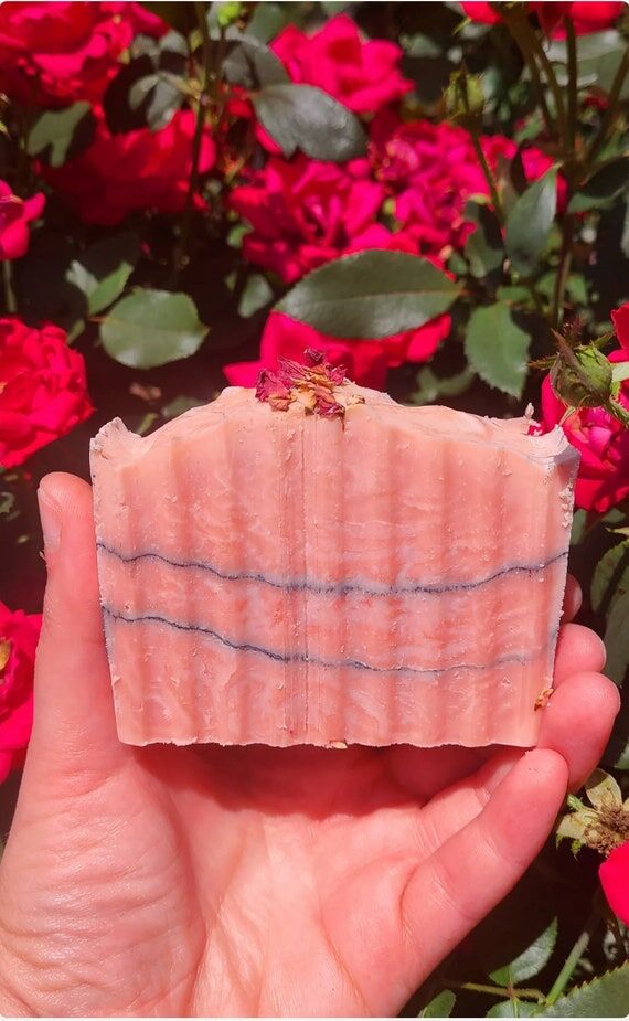 Rose Clay & Charcoal Herbal Cold Process Soap...