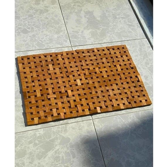 Wood Bath Mats & Rugs, Non Slip Antibacterial...