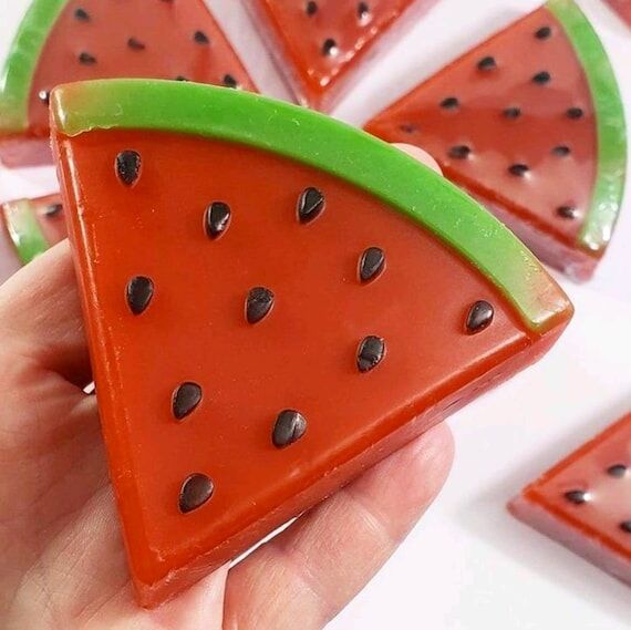 Watermelon Slice Soap Bar – Handmade Glycer...