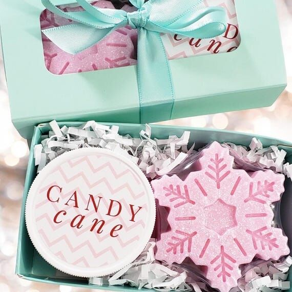 Candy Cane Spa Gift Box: Holiday Soap & Body ...