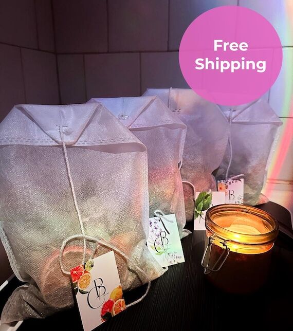 Bath Tea Bags Set of 3, Herbal Infusion Soak,...