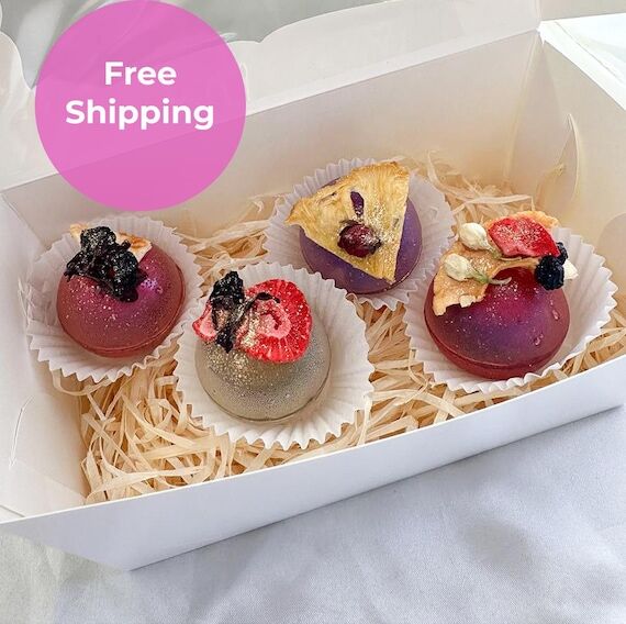 Gourmet Tea Bombs Gift Set | Floral Herbal Te...