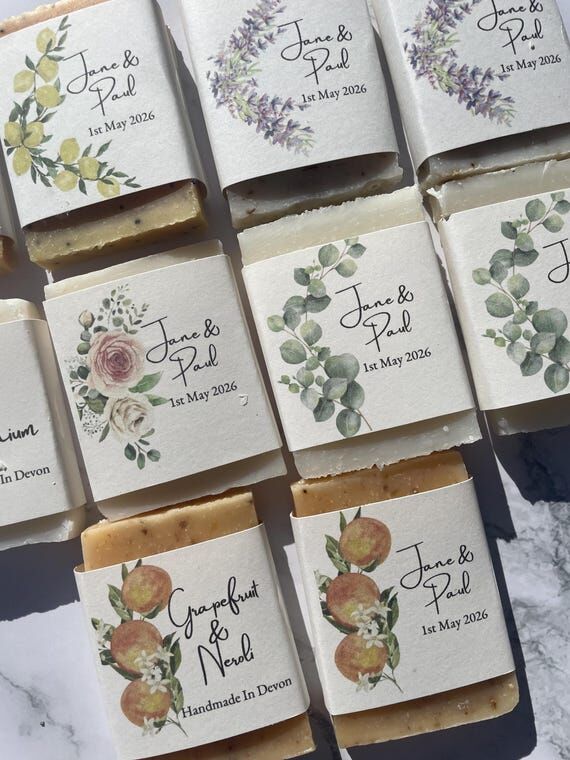 Custom Wedding Soap Favours | Personalised Ha...