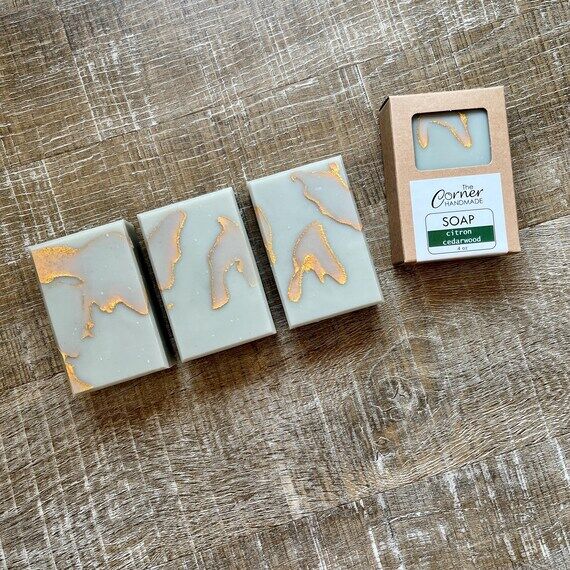 Citron Cedarwood Soap Bar: Cold Process Natur...