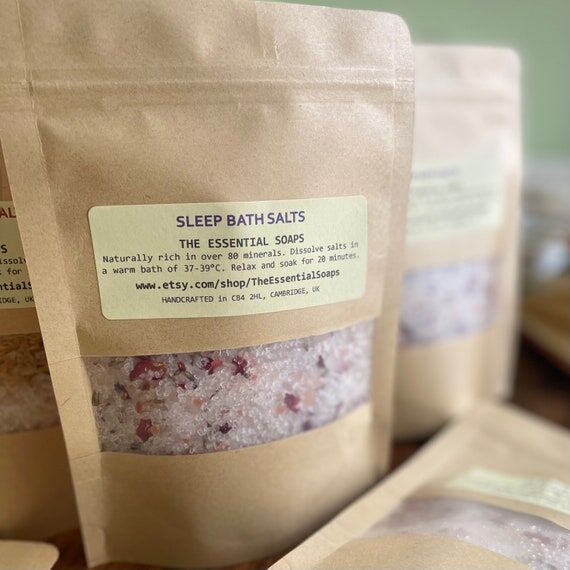 Sleep Bath Salts, Organic Himalayan Salt with...