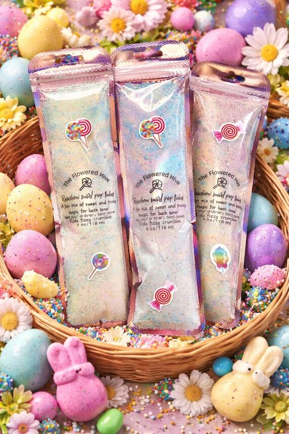 Bath Fizzy Rainbow Swirl tubes For bath time ...