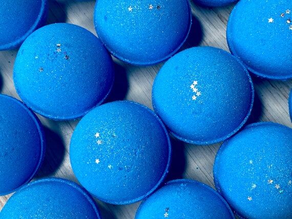 Starry Skies Bath Bomb | Large Handmade Bath ...