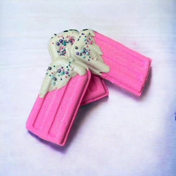 Pink Popsicle Bath Bomb | Strawberry Scented ...