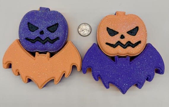Halloween Bat/Jackolatern bath bomb 2-pack, G...