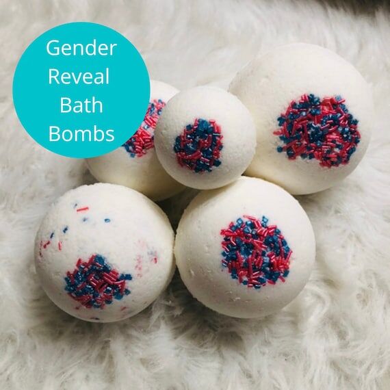 Gender Reveal Bath Bombs, Pink Blue Bath Bomb...