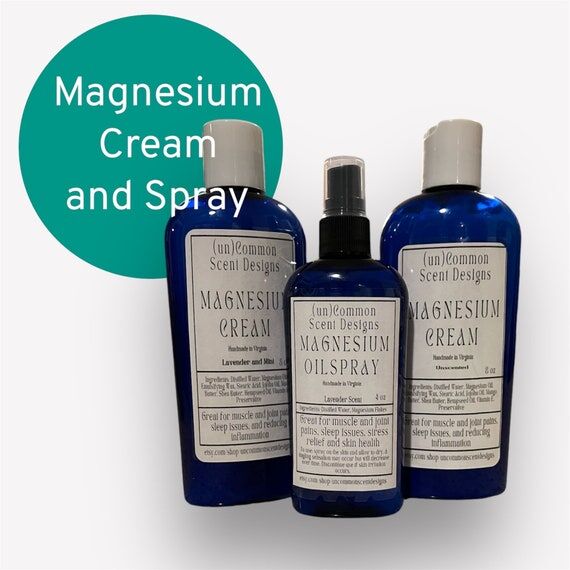 Magnesium Spray, Magnesium Body Cream, Topica...