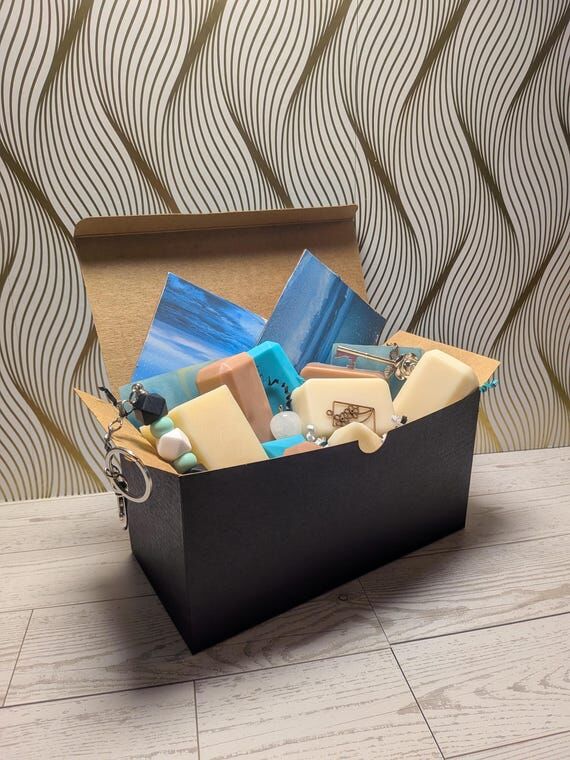 Contemporary Soap Gift Set • Blue & Neutral...