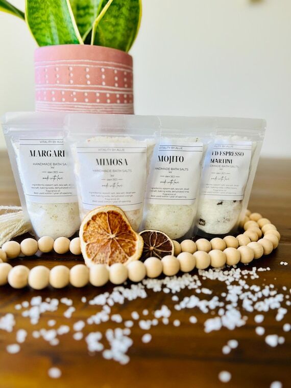 Handmade Bath Salts Sample Set: cocktail Insp...