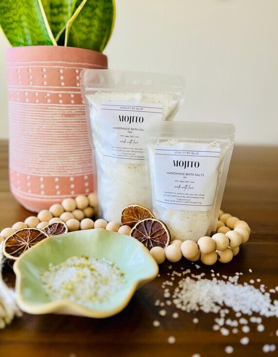 Handmade Bath Salts: Cocktail Inspired Mojito...