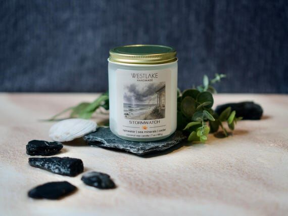 Stormwatch Scented Candle | Rainwater - Nutme...