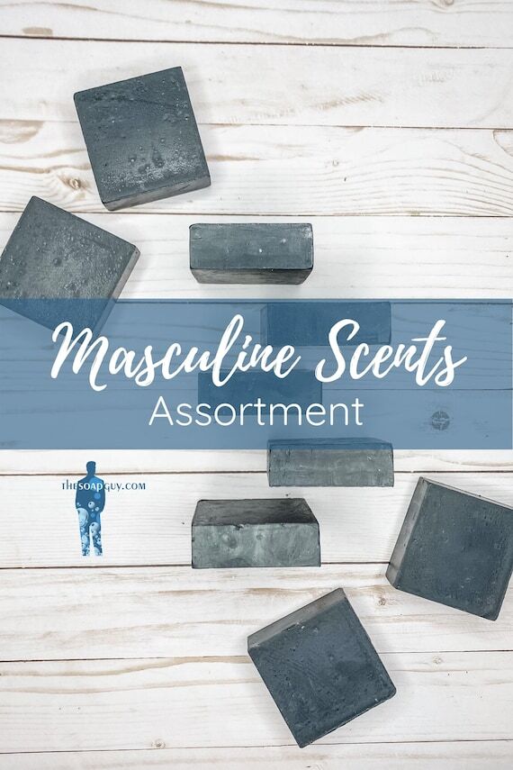 12 Bar Masculine Soap Gift Set | Handmade Sce...