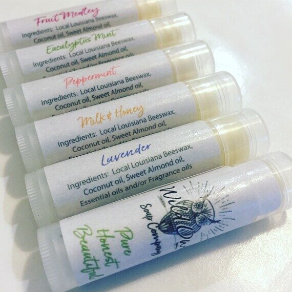 Natural beeswax lipbalm, Locally Harvested be...