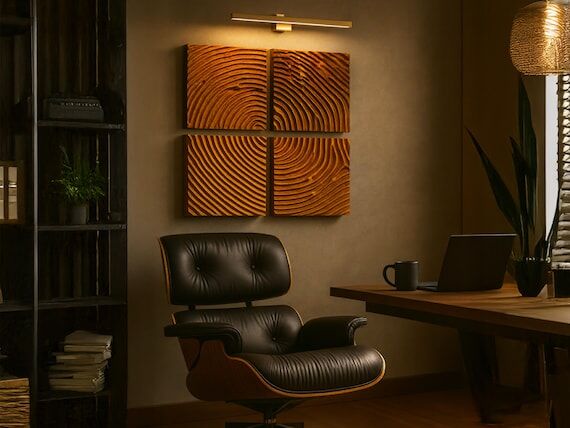 Office Wall Art: Custom Fingerprint, Fluid De...