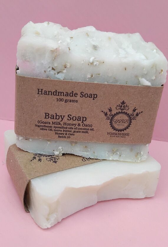 Handmade Goats Milk Baby Soap Honey and Oats,...