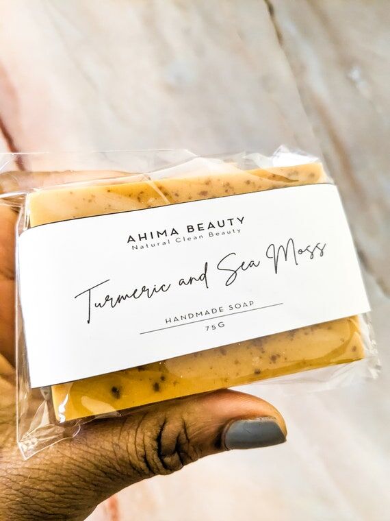 Turmeric and Sea Moss soap, for dark spots, h...