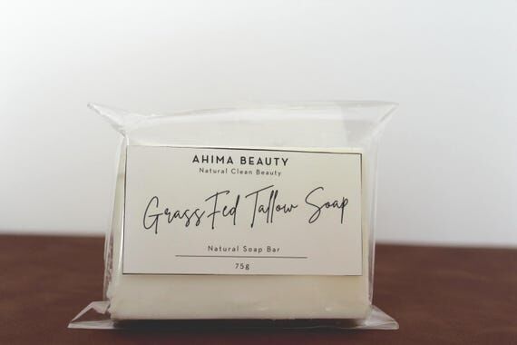 100% Grass Fed Beef Tallow Soap/Unscented/Pur...