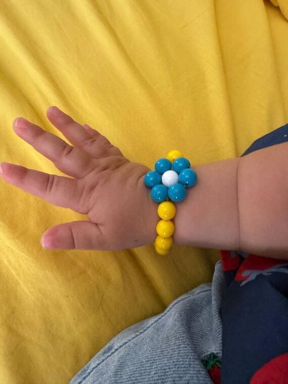 Handmade Dora the Explorer bracelet in elasti...