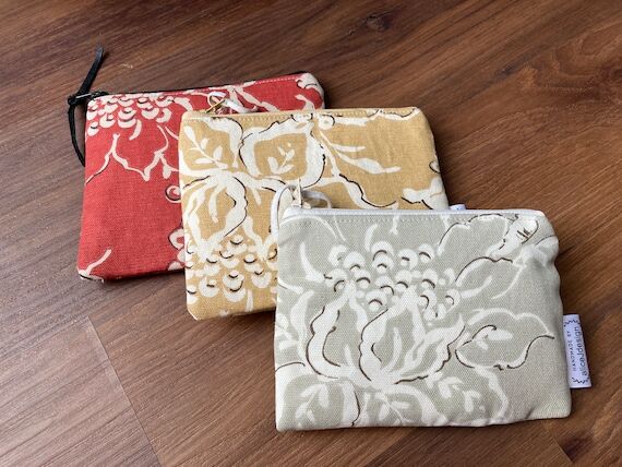 Minimalist Cotton Zipper Wallet, Makeup Pouch...