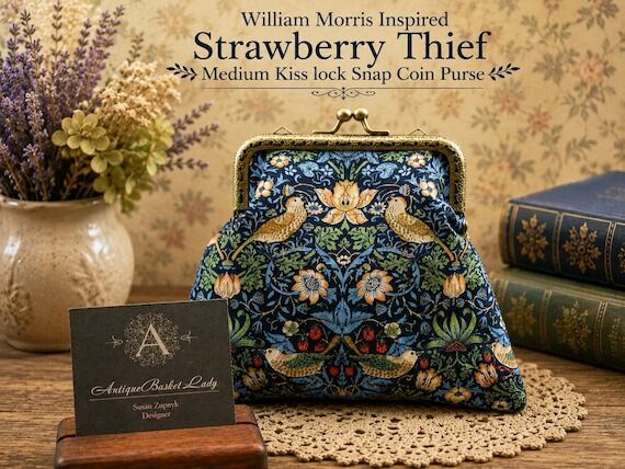 William Morris Inspired Strawberry Thief Medi...