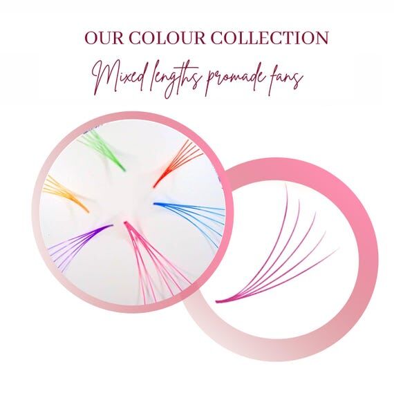 Same Colour Promade Mixed Lengths Loose Fans ...