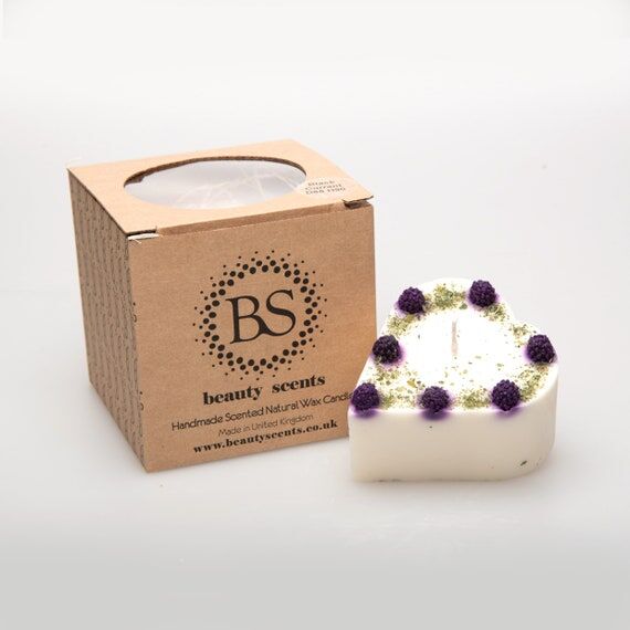 Small Heart Candle With Blackberry...