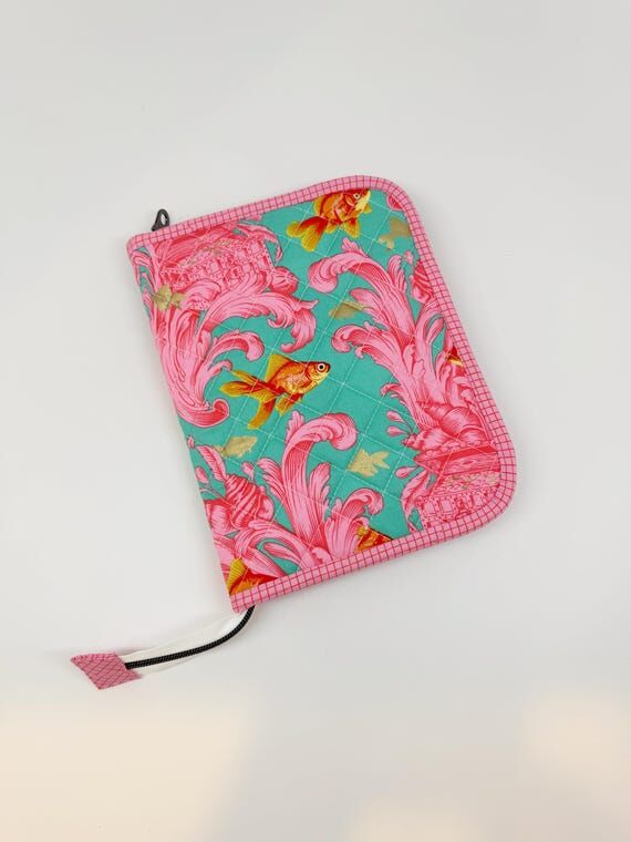 Quilted Atlas Zipper Case | Tula Pink Goldfis...