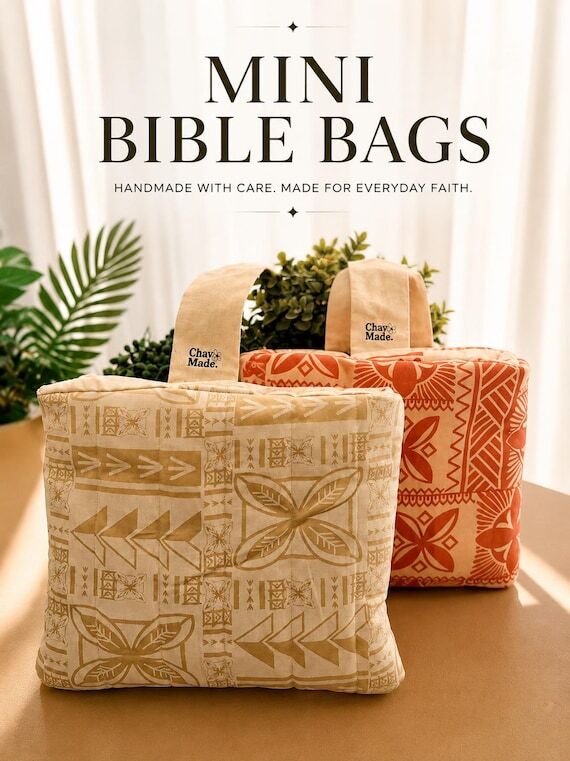 Mini Quilted Bible Bag | Pacific Inspired Tot...