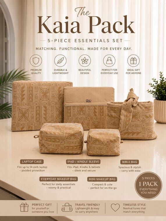 Kaia Pack 5-Piece Essentials Set | Island Pri...