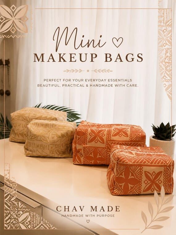 Mini Makeup Bag | Pacific Inspired Cosmetic P...