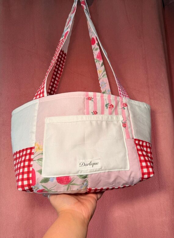 Handmade Patchwork Tote Bag, Quilted Shoulder...