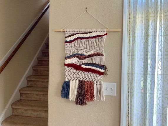 Macrame Wall Hanging with Accent Yarn...