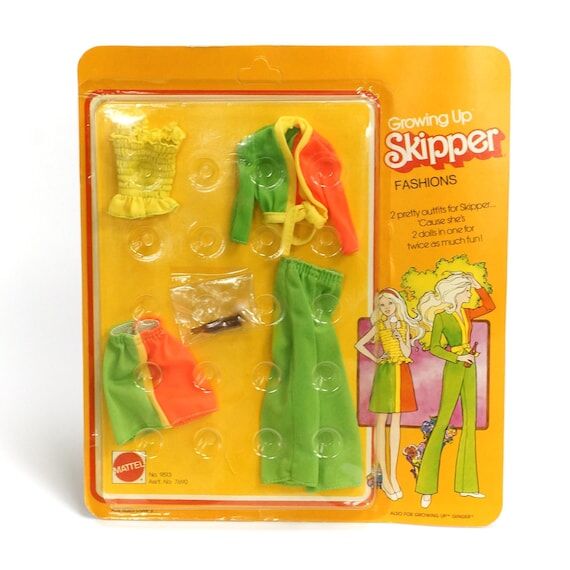 Vintage Growing Up SKIPPER Fashions outfit No...