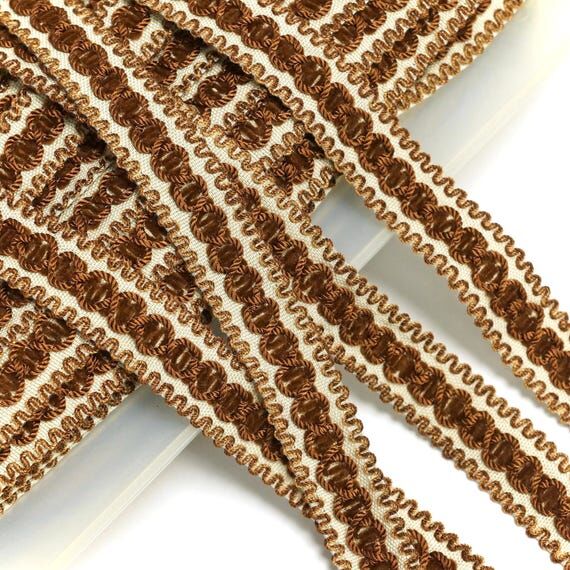 Vintage Trim Tape in Brown Tones 20mm wide...