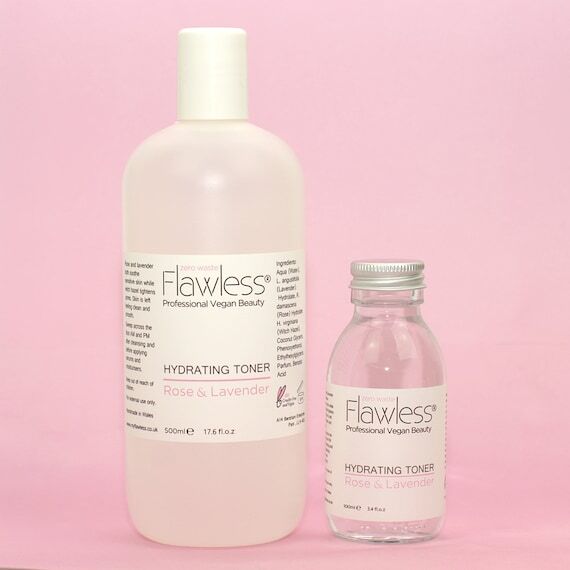 Hydrating facial toner with Rose and Lavender...