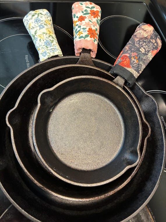 Cast Iron Skille Handle Cover- Heat Resistant...