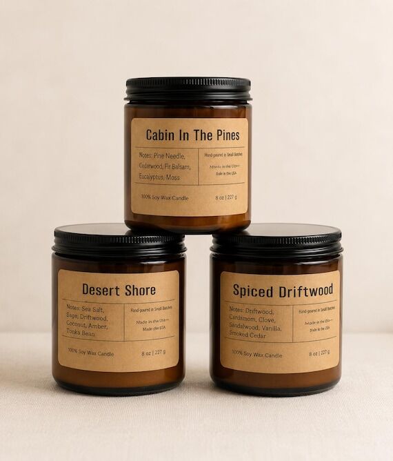 Handcrafted Beeswax & Tallow Candle l Clean B...