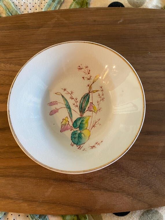 Antique Ironstone Dessert Bowl - Nassau Chino...