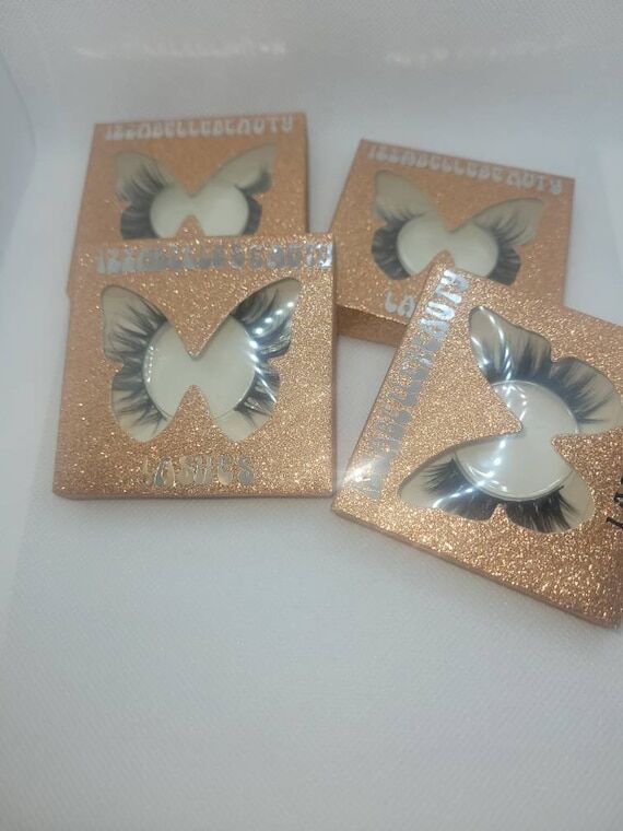 Fluffy 5D Faux Mink Eyelashes, Mixed Thick Wi...