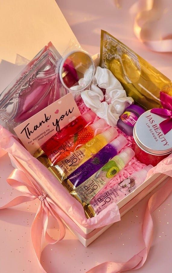 Lip Care Gift Set, Lip Oil & Lip Scrub Set, S...