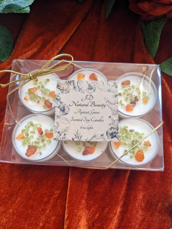 Homemade Apricot Grove Tealight Candles // 6 ...