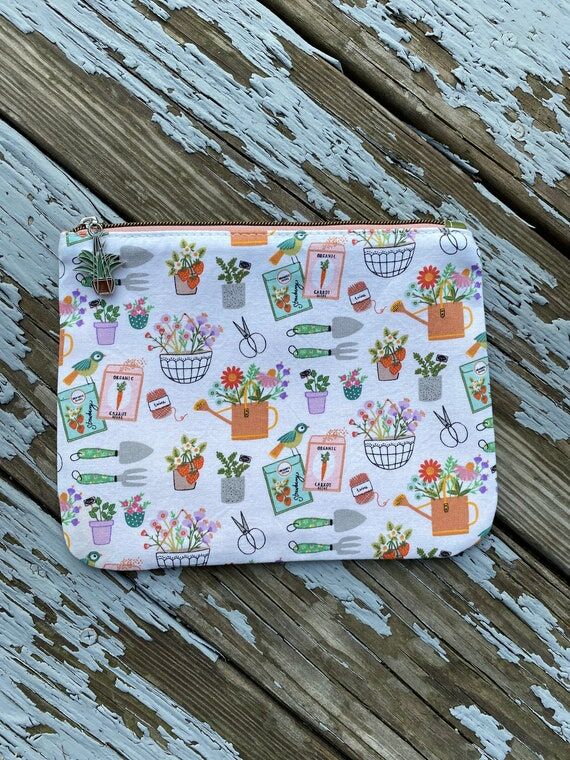 Small zippered pouch make up bag cosmetic cas...