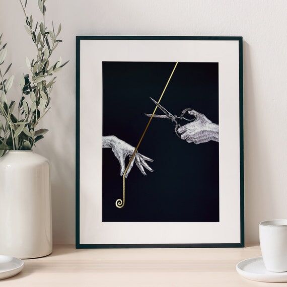 Thread of Life Ancient Greek Mythology Art Pr...