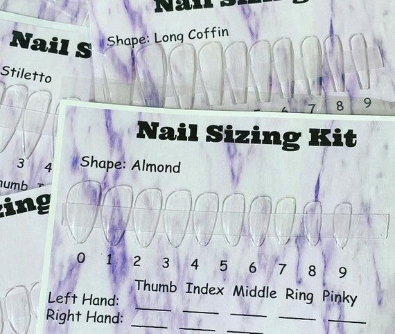 Sizing Kits, Nail Sizing, Press on Nails, Nai...