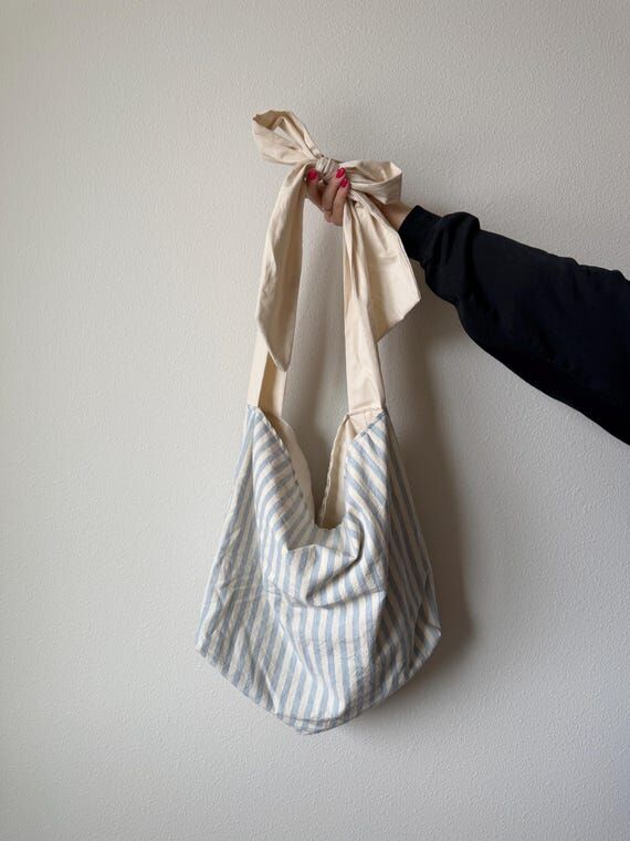 Handmade Slouchy Shoulder Bag | Soft Fabric T...