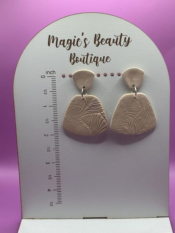 Polymer clay + statement earring + hypoallerg...